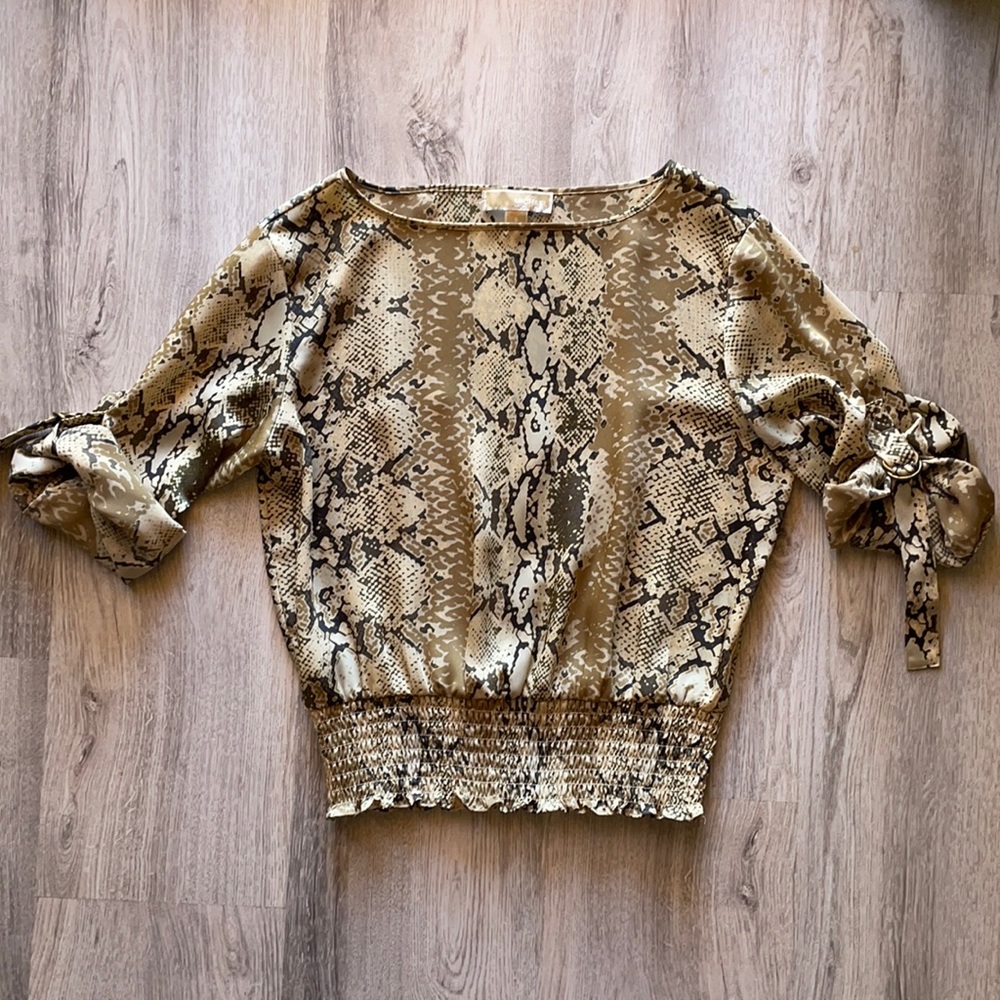 Michael Kors snakeskin blouse